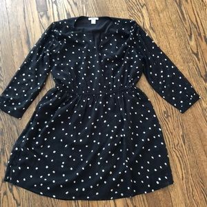 Bar III - Size L -  Black Polka Dot Dress